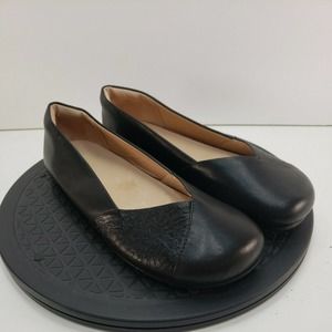 Xero Shoes Phoenix Barefoot Minimalist Black Leather Dressy Flat Womens Sz 8